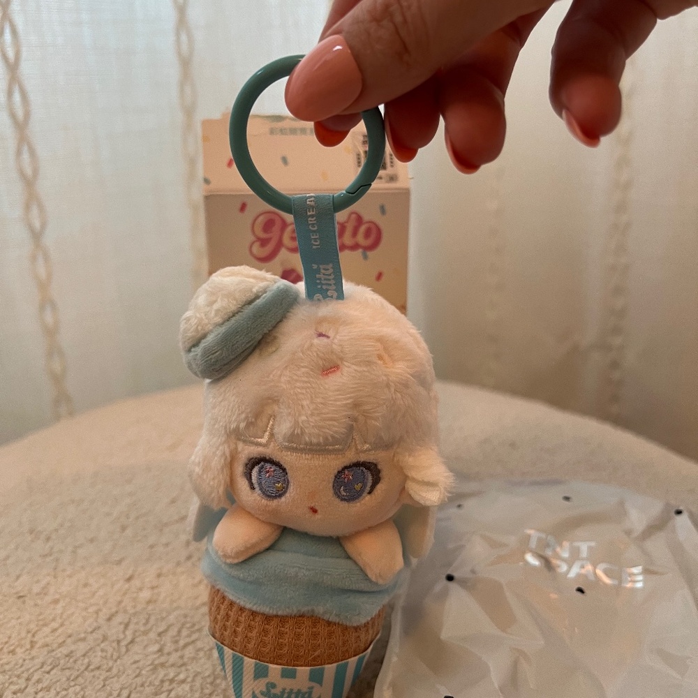 TNTSPACE Liita Rainbow Cone Series Plush Keychain pendant